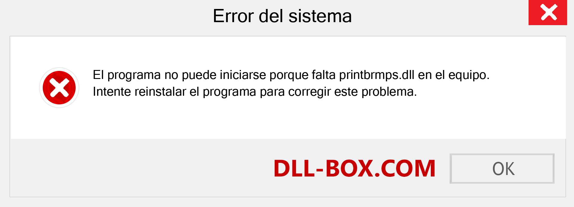 ¿Falta el archivo printbrmps.dll ?. Descargar para Windows 7, 8, 10 - Corregir printbrmps dll Missing Error en Windows, fotos, imágenes