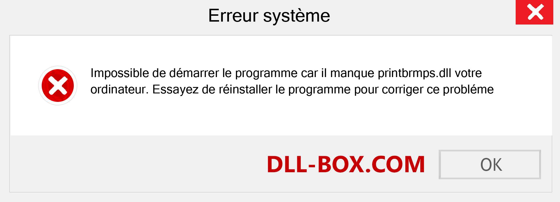 Le fichier printbrmps.dll est manquant ?. Télécharger pour Windows 7, 8, 10 - Correction de l'erreur manquante printbrmps dll sur Windows, photos, images